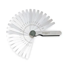 STARRETT 66T Tapered Feeler Gauge Set,Dim Type Inch 2ZVC8