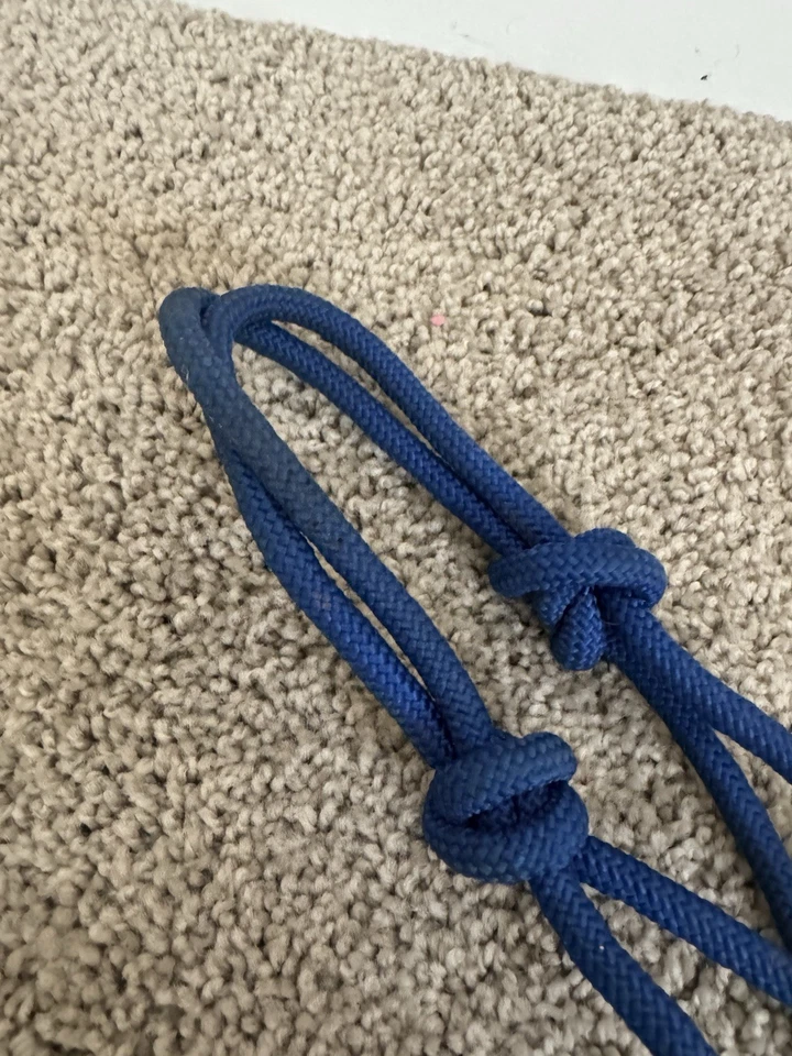 Soporte de cuerda de nailon azul real con cuerda de plomo de 6 pies Foto 2 de 4