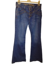 Cruel Jeans Hannah Womens 31/11 S Button Fly Bootcut Flare Stretch Western Rodeo