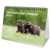 Hundezauber Retriever Din A5 Tischkalender FüR 2026 Welpen Und Hunde - Seelenzau