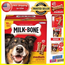 Crunchy Dog Biscuits for Medium Breeds, 10 lb of Beef Flavored Healthy Treats 