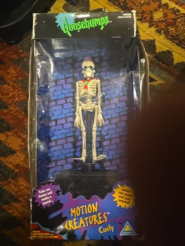 Rare Vintage Goosebumps Motion Creatures CURLY Toymax Boxed 1996