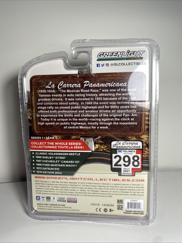 Greenlight La Carrera Panamericana Telmex #298 1972 DATSUN 510 Metal Diecast Car - Picture 2 of 4