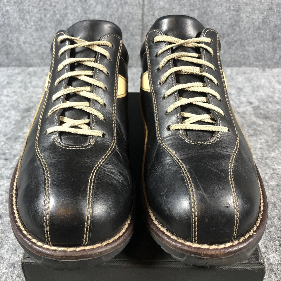 Kenneth Cole Reaction Strike Zapatos Para Hombre’s 9 Cuero Negro Tostado Hecho en Italia Foto 4 de 4