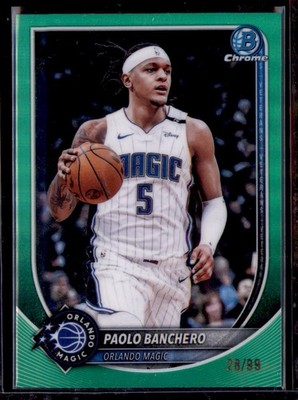 2025-26 Bowman #BCV-94 Paolo Banchero Chrome Green Refractors #/99