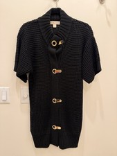 Michael Kors Black Knit Tunic Sweater Women s, Size Small