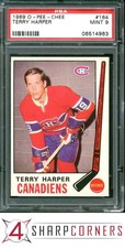 1969 O-PEE-CHEE #164 TERRY HARPER CANADIENS POP 15 PSA 9 SET BREAK