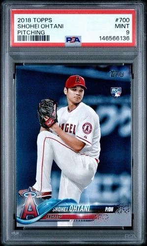 2018 Topps #700 Shohei Ohtani Pitching RC PSA 9 MINT Rookie