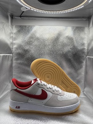 Nike Air Force 1 low summit white varsity red gum