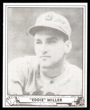 Eddie Miller 1986 Play Ball REPRINT Baseball Card #56 (NM)