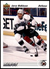 Larry Robinson Los Angeles Kings 1991 Upper Deck Defense #499 NHL Hockey Card