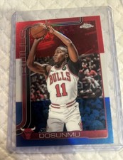 2025-26 Topps Chrome - Ayo Dosunmu #95 Red White & Blue Refractor