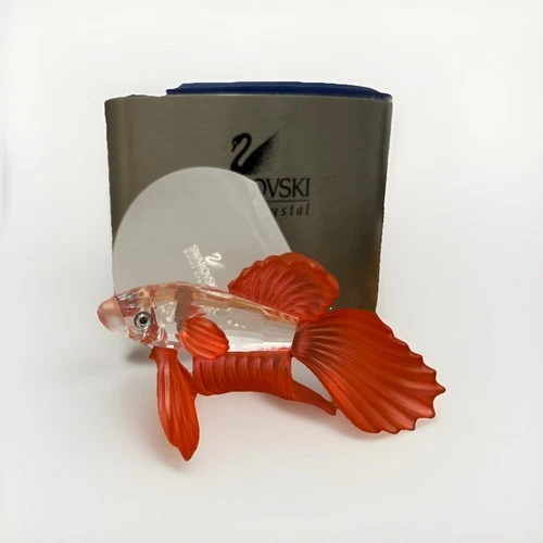 Swarovski Siamese Fighting Fish Red In Box w/Certificate #660941