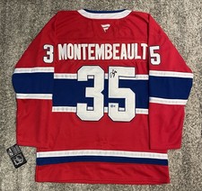 Samuel Montembeault Signed Montreal Canadiens Jersey Beckett COA
