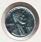1943 WWII Lincoln Wheat Steel Penny Collectible US Collection Very Good War Coin