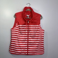 Christopher And Banks women's reversible striped vest Size Large Spring NWT