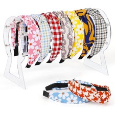 Clear Acrylic Headband Holder Organizer Display Stand Rack for Women Girls Hair