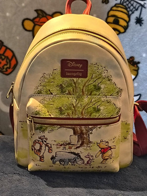 Loungefly Disney Winnie the Pooh Mini Backpack Beige Green Red
