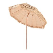 8 ft Tiki Umbrella - Thatched Patio Poolside Beach Umbrella for Outdoor Shade