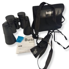 Bushnell 10x50 Binoculars Field 5.8 Coated Optics Case Caps Strap