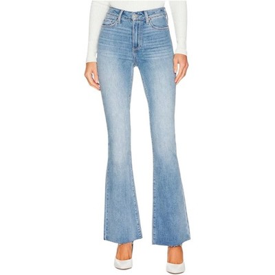 PAIGE Denim Women s Size 28 Light Blue Ellison High Rise Bell Canyon Flare Jeans