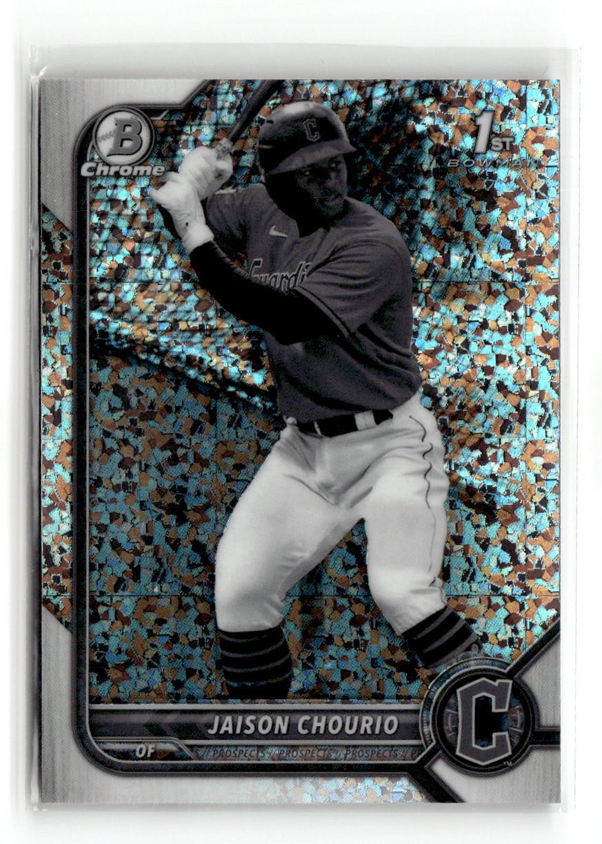 2022 Bowman Chrome Jaison Chourio #BCP-174 Black White Mini Diamond Refractor