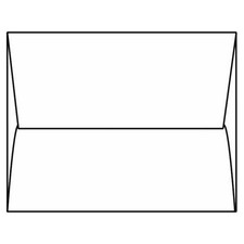 Square Envelopes, 5-1/2" x 5-1/2", 28 , White, Side Seams, 1-7/8" 1.875"