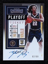 2020-21 Panini Contenders Rookie Playoff Ticket 2/99 Zeke Nnaji #133 Auto 1nq