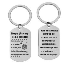 Unique Friendship Birthday Keychain, Funny and Sentimental Gift for Best Friend