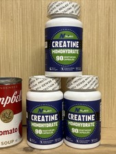 (LOT OF 3) NoavII Creatine Monohydrate Boost Strength 90 Capsules Exp. 07/2026