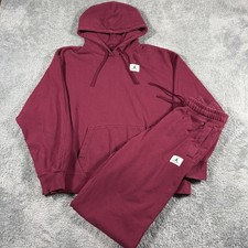 Jordan Flight Essentials Tracksuit Burgundy Mens Small Oversized Fit Baggy