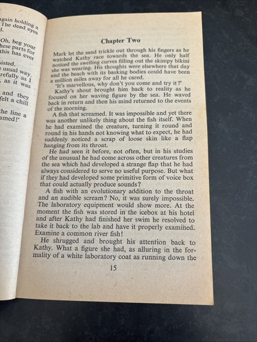 Fleshbait Vintage Horror Paperback 1979 - David Holman & Larry Pryce NEL Edition - Foto 8 di 14