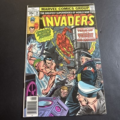 Invaders #24 Vol. 1 1978 Marvel Comics Newsstand 5.5 Mm21