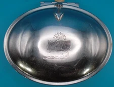 Mid-Century Farber Bros. Krome Kraft Silent Butler Wild Horse Mustang Rearing