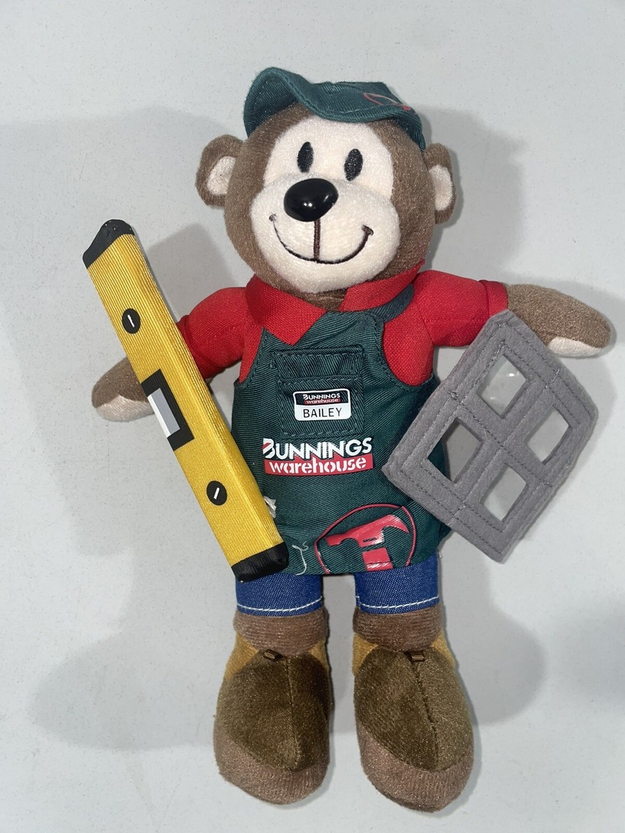 Bunnings Warehouse Bunnings Bear ぬいぐるみ Bunnings Warehouse Plush Collectable 'Bailey' Toy Teddy Bear