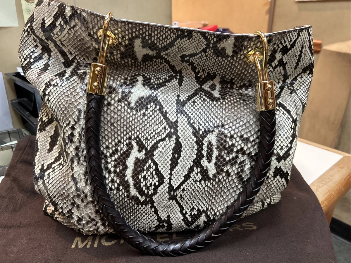 Michael kors on sale embossed leather handbags