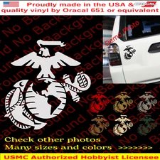 USMC Marines EGA Vinyl Decal Die Cut Sticker for Semper Fi Veteran Retired AY012