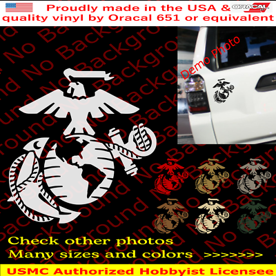 #ad USMC EGA Vinyl Decal United States Marine Corps Marines Eagle Globe Anchor AY012 $29.99