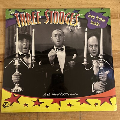 未使用品　非売品　マジック・ザ・ギャザリング　カレンダー　2000年　ポスター The Three Stooges 2000 Calendar - 16 Months - Poster Inside