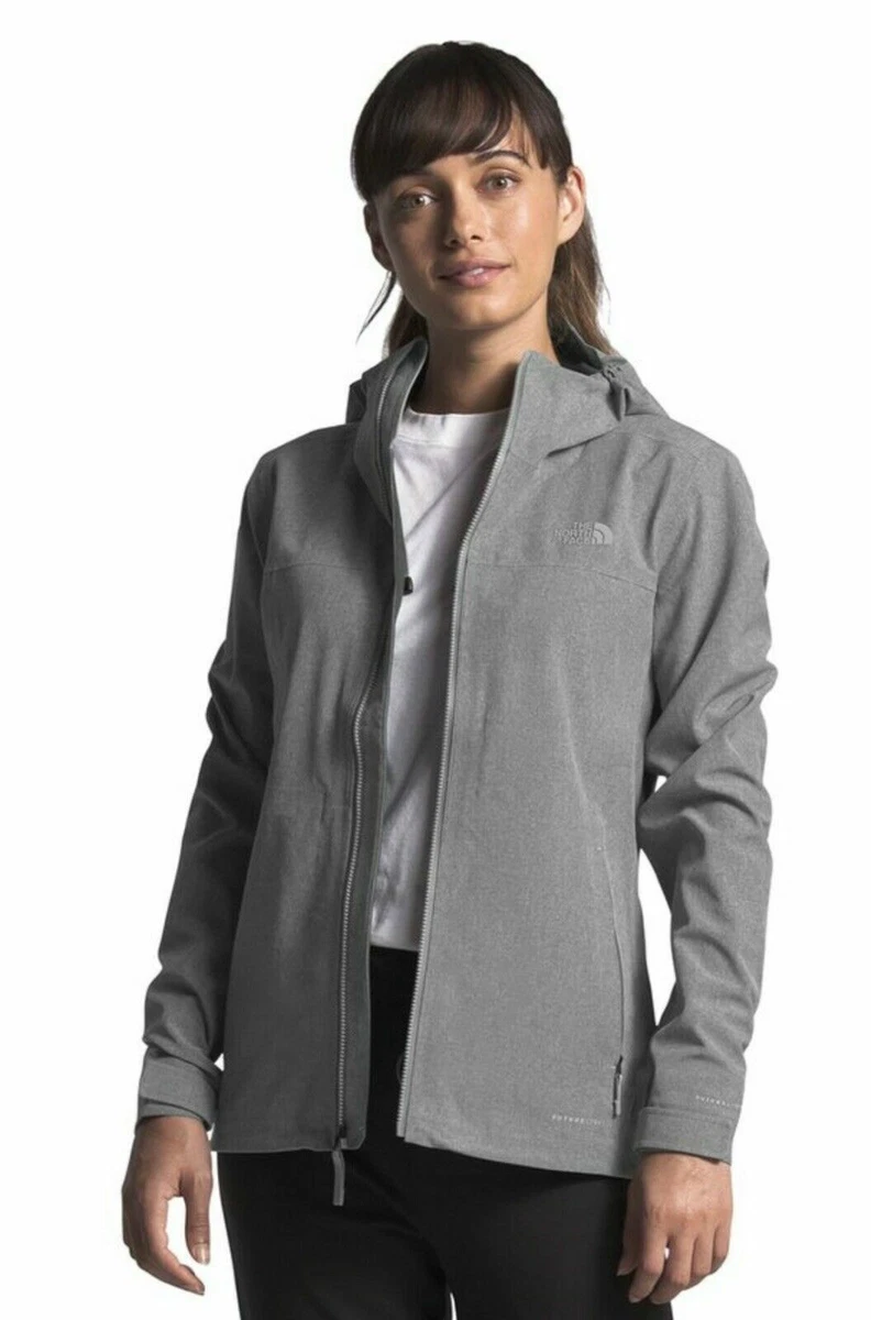Heather gray top north face jacket