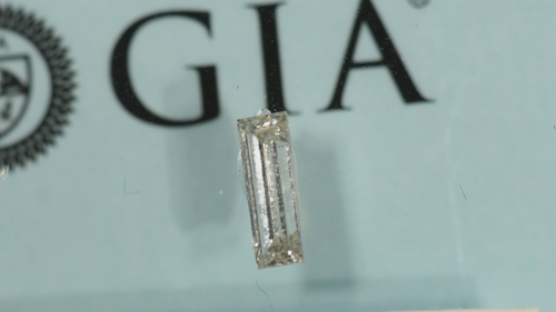 GIA Certified .33 ct. Rectangular Cut Natural Loose Diamond OP Si2 Baguette - Video 1 of 1