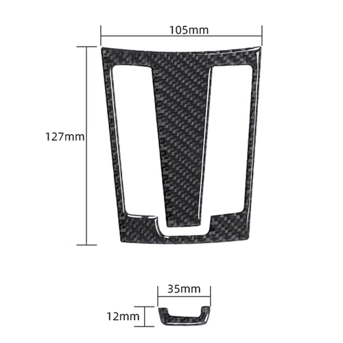 Carbon Fiber Console Gear Shift Button Panel Decal Set For Porsche 718 2016-22 - Picture 3 of 4