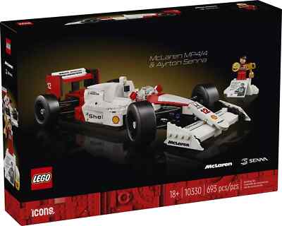 LEGO Icons - 10330 - McLaren F1 MP4/4 & Ayrton Senna Formel 1 Rennwagen NEU OVP