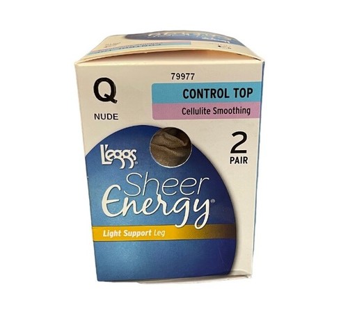 L'eggs 2 PACK Sheer Energy Control Top Light Support Leg Pantyhose - Picture 5 of 8