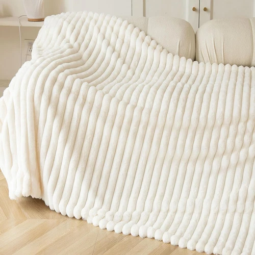 Luxus Kunstfell Überwurf Decke ultraweich kuschelig wendbar warm Schlafsofa Überwürfe - Bild 13 von 23