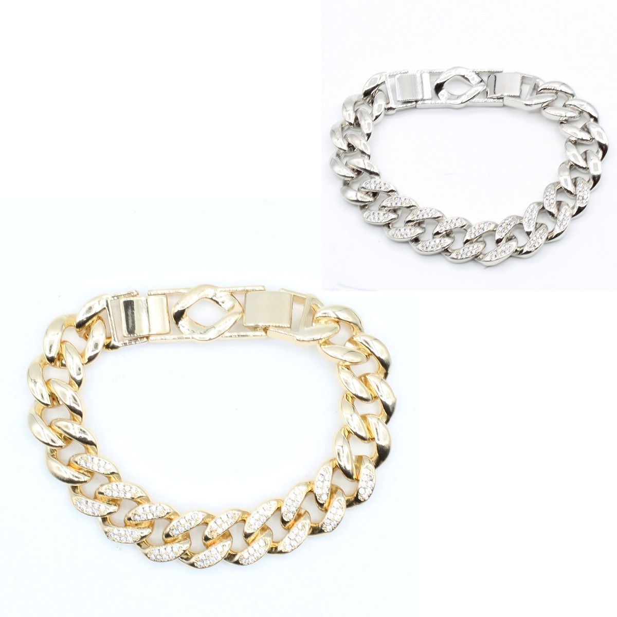 Treasure Bay Bracciale singolo in argento sterling 925 massiccio per uomo, taglia unica (argento