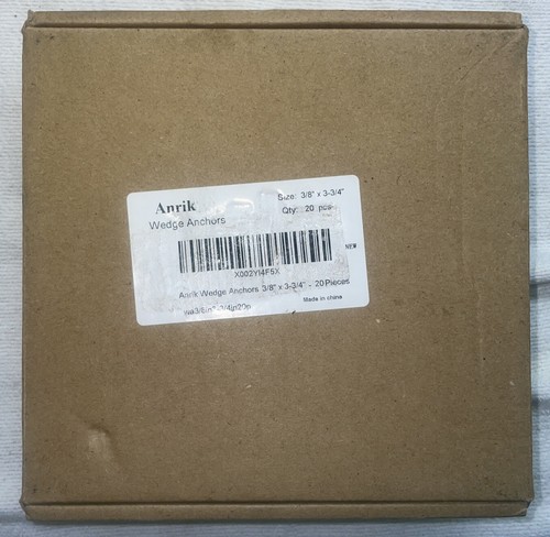 Anrik 1/2 inch x 3-3/4 inch - 10 Pieces Wedge Anchor Zinc Plated Heavy Duty F... - Picture 4 of 4