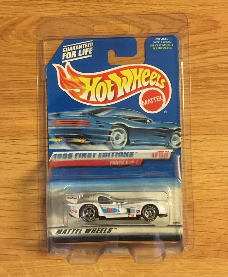 Hot Wheels '98 Primera Edición #657 Panoz GTR-1 PERSONALIZADO Super Real Riders Rueda Intercambio BKI Foto 3 de 4