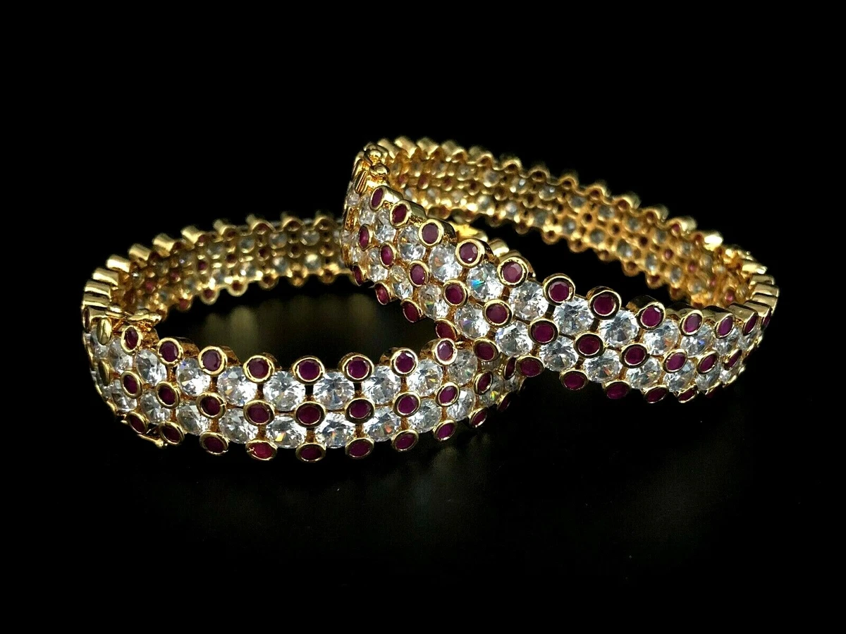 Stone clearance bangles design
