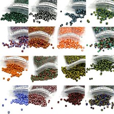700 Glass 8/0 Opaque Striped Little 3mm 8 Seed Beads with 2 3 Colored Stripes